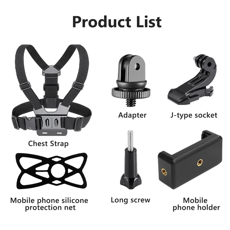 Hands-Free Chest Mount for GoPro & Smartphone