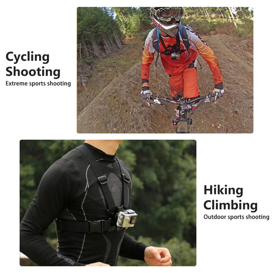 Hands-Free Chest Mount for GoPro & Smartphone