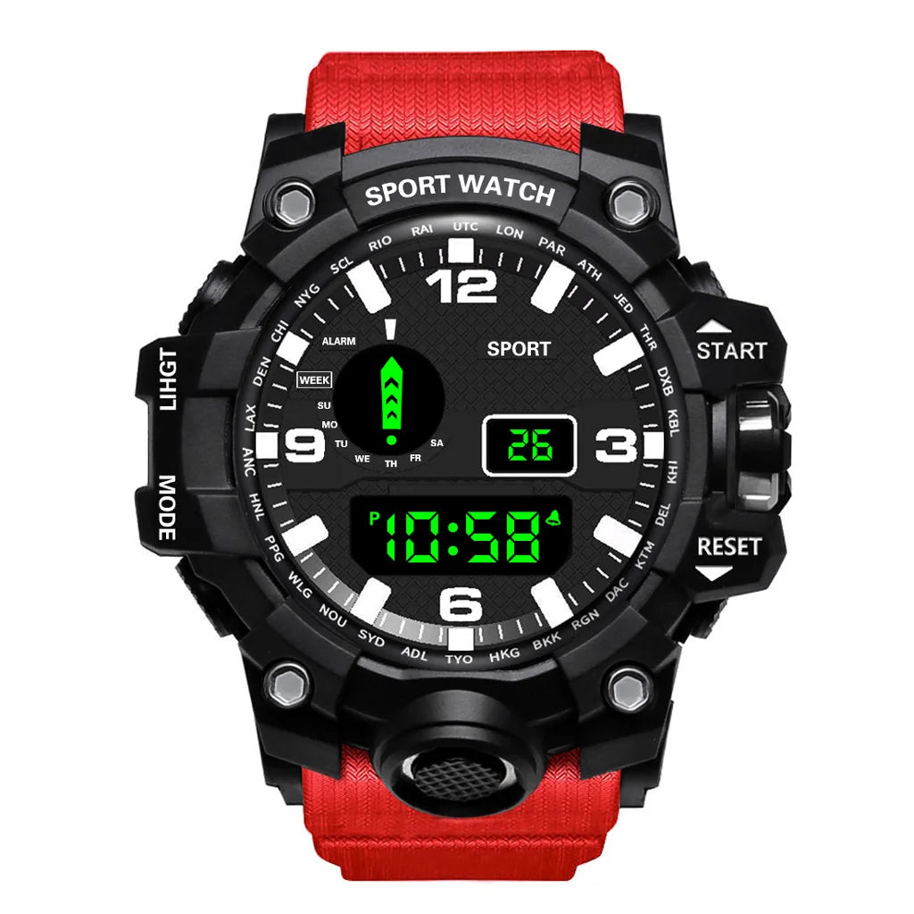 "Military Sports Watch - Waterproof, Luminous & Multifunctional"