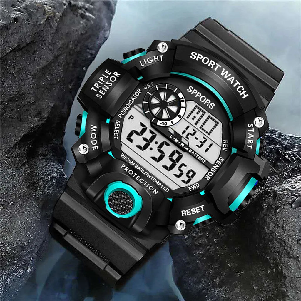 "Military Sports Watch - Waterproof, Luminous & Multifunctional"
