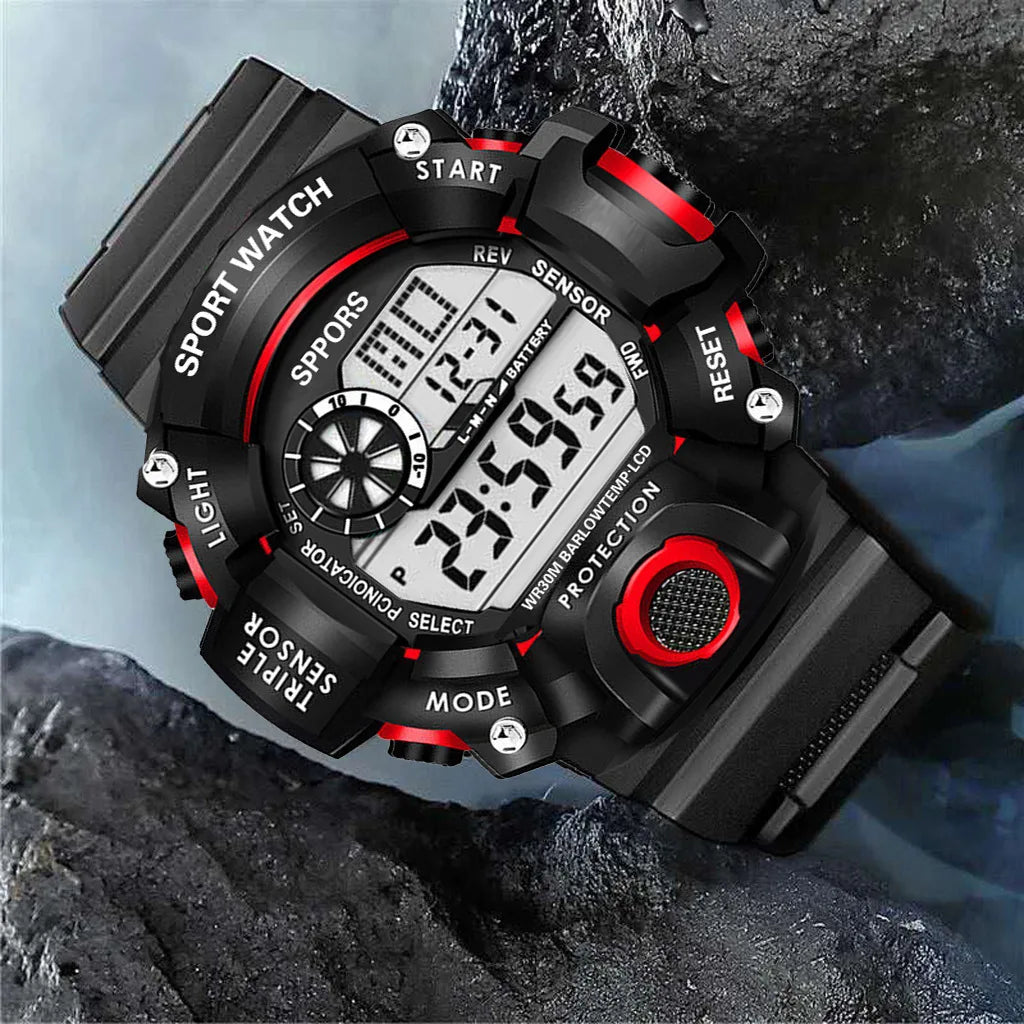 "Military Sports Watch - Waterproof, Luminous & Multifunctional"