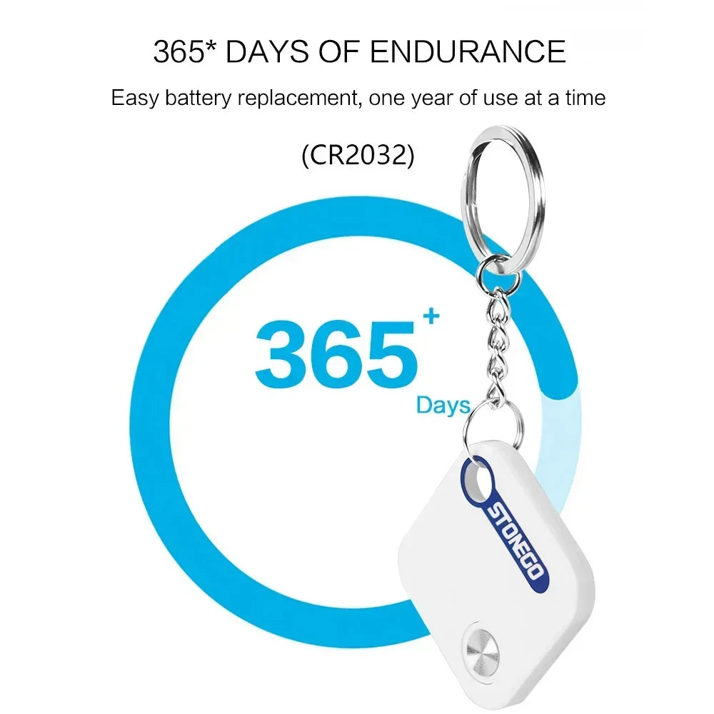 "Mini Bluetooth GPS Tracker - Waterproof Anti-Lost Tag for Pets, Keys & Bags"