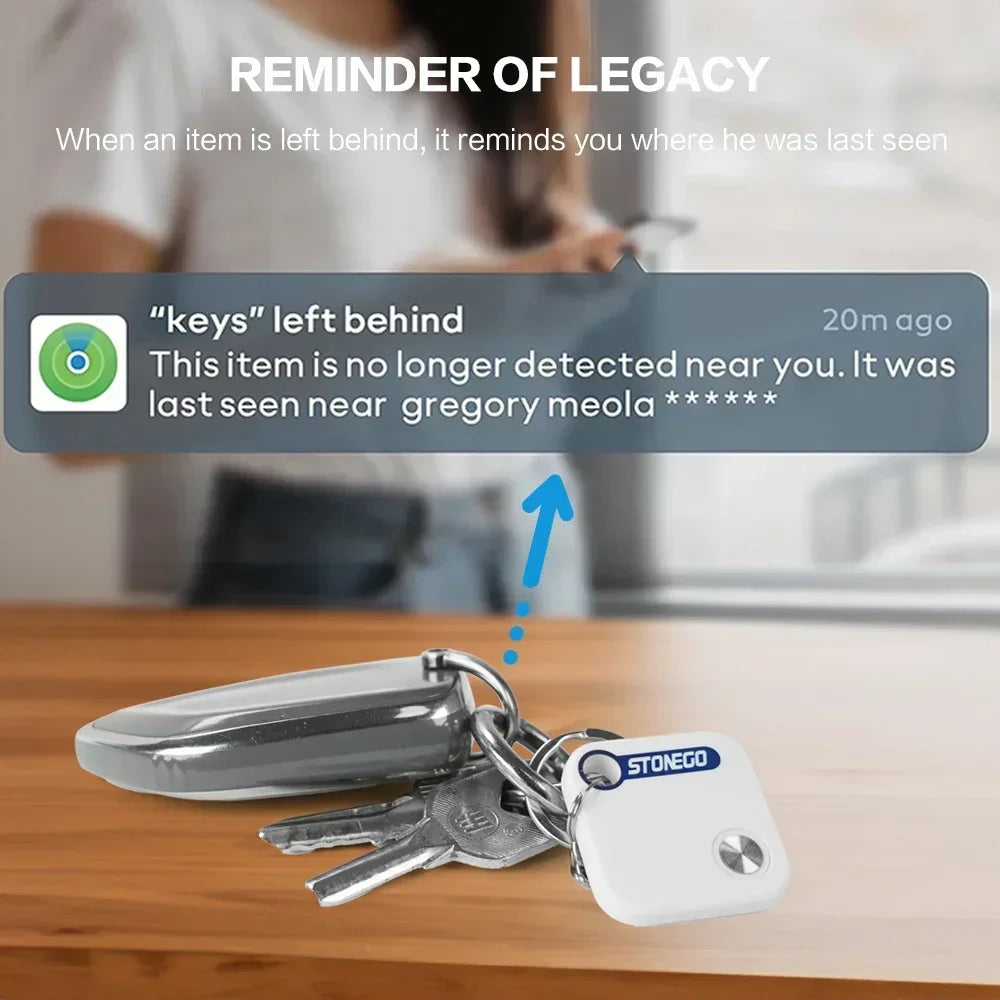 "Mini Bluetooth GPS Tracker - Waterproof Anti-Lost Tag for Pets, Keys & Bags"