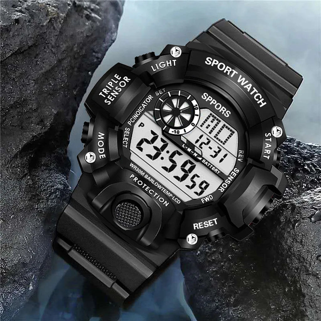 "Military Sports Watch - Waterproof, Luminous & Multifunctional"
