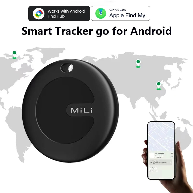 "MiLi MiTag Duo - Smart GPS Tracker for Pets, Keys & Belongings"