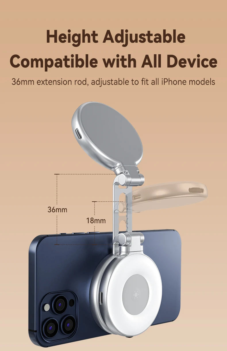 "TELESIN Magnetic Phone Grip - Shooting Handle with Remote Control"