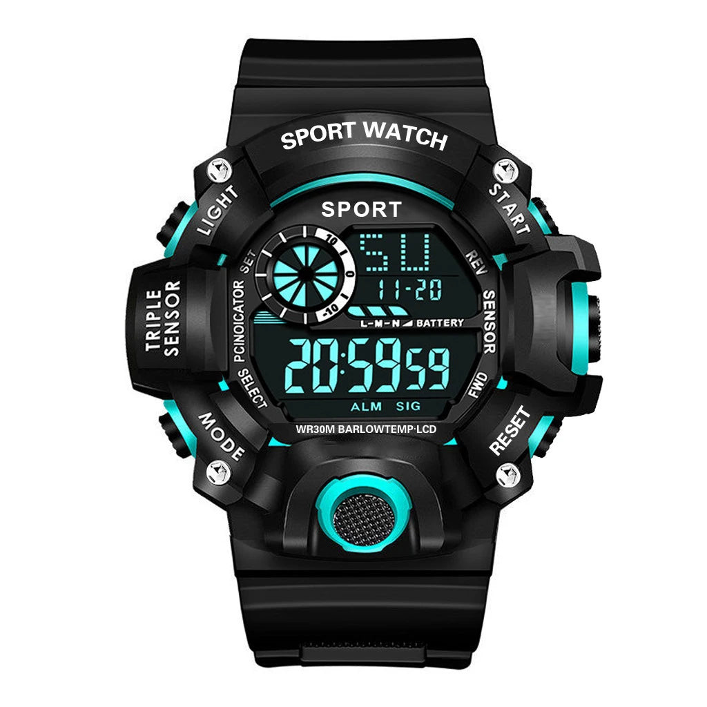 "Military Sports Watch - Waterproof, Luminous & Multifunctional"