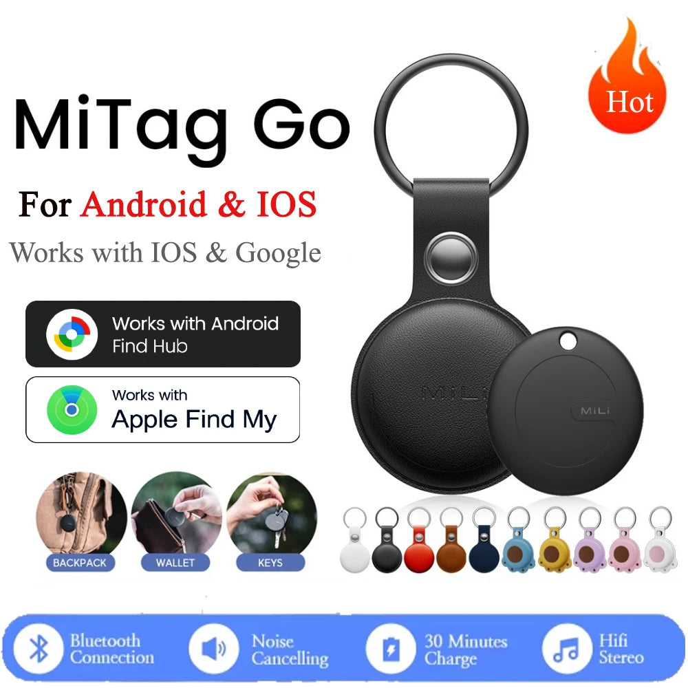 "MiLi MiTag Duo - Smart GPS Tracker for Pets, Keys & Belongings"