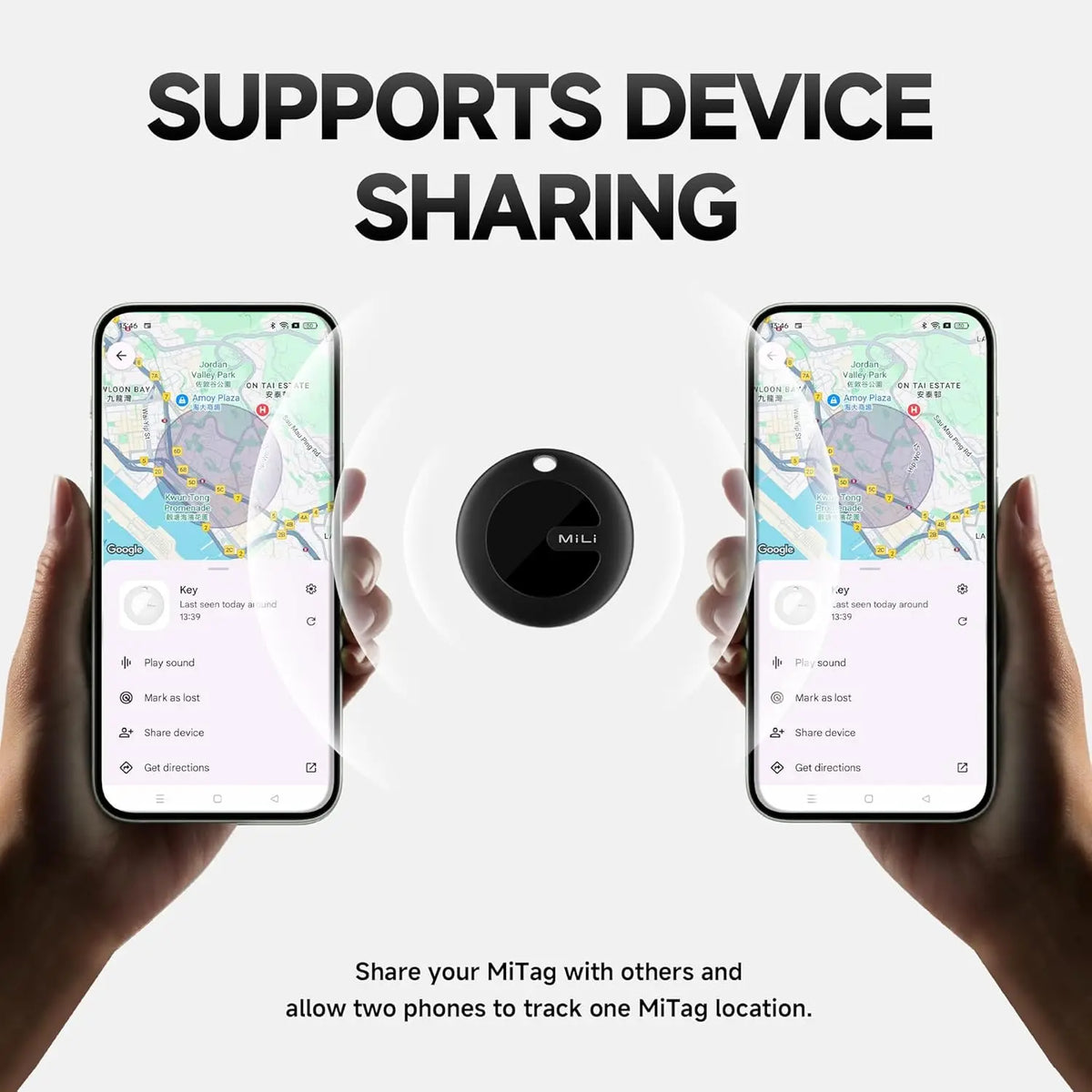 "MiLi MiTag Duo - Smart GPS Tracker for Pets, Keys & Belongings"