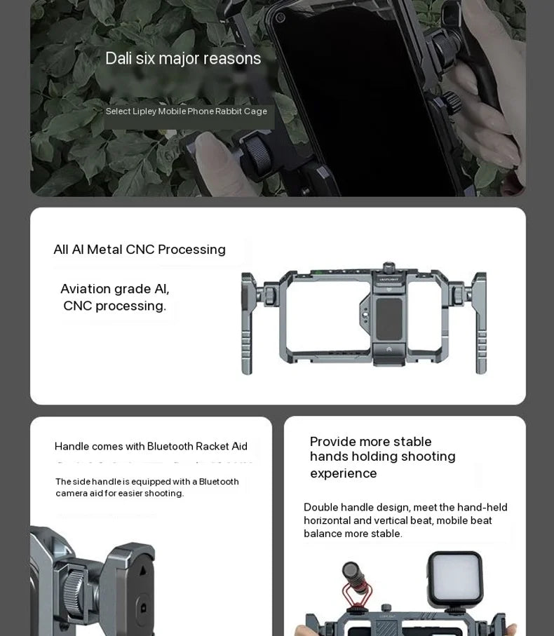 Smartphone Video Cage Kit with Handles