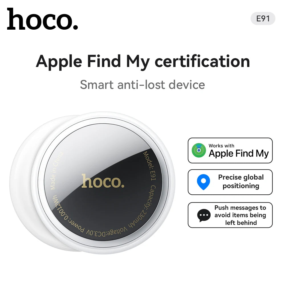 "HOCO E91 Smart GPS Tracker - Anti-Lost Finder for Pets, Keys & Kids"