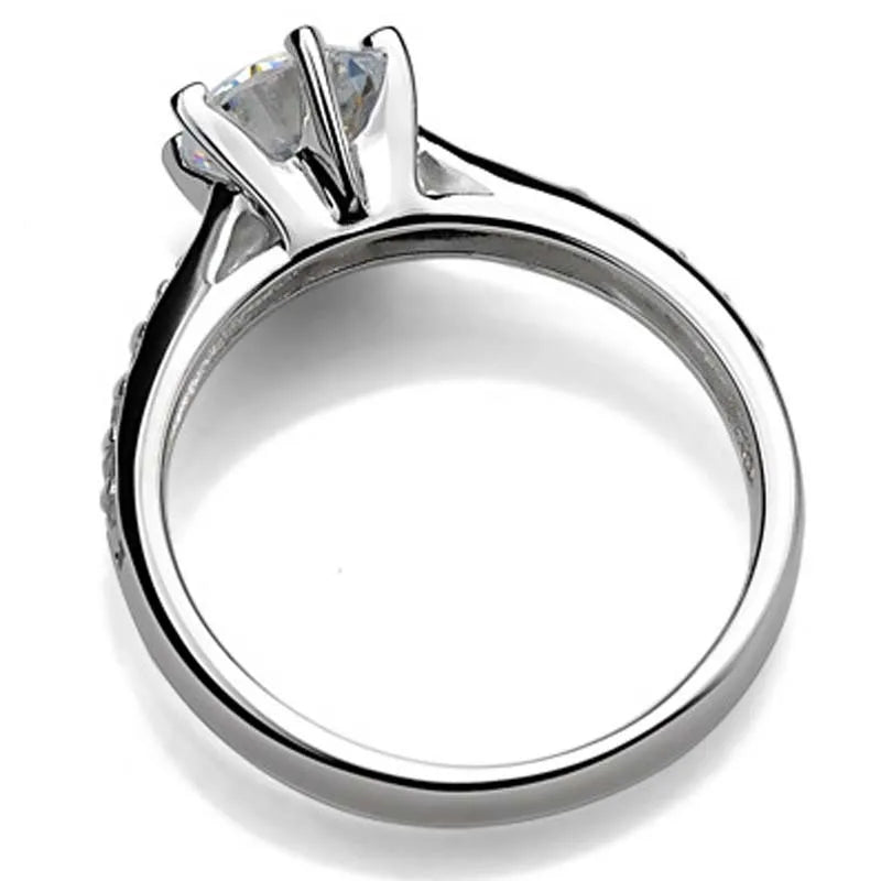 "Moissanite Ring - 925 Sterling Silver VVS1 6-Claw Setting"