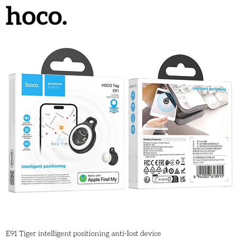 "HOCO E91 Smart GPS Tracker - Anti-Lost Finder for Pets, Keys & Kids"