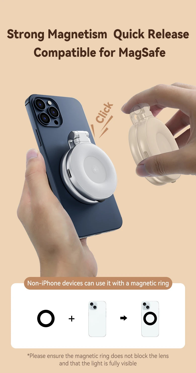 "TELESIN Magnetic Phone Grip - Shooting Handle with Remote Control"