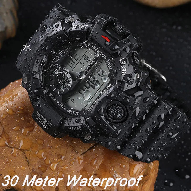 "Military Sports Watch - Waterproof, Luminous & Multifunctional"