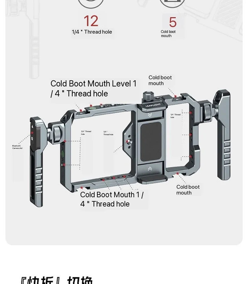 Smartphone Video Cage Kit with Handles