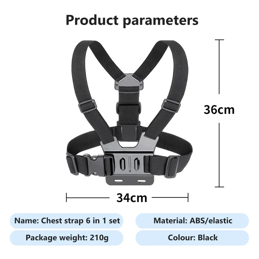 Hands-Free Chest Mount for GoPro & Smartphone
