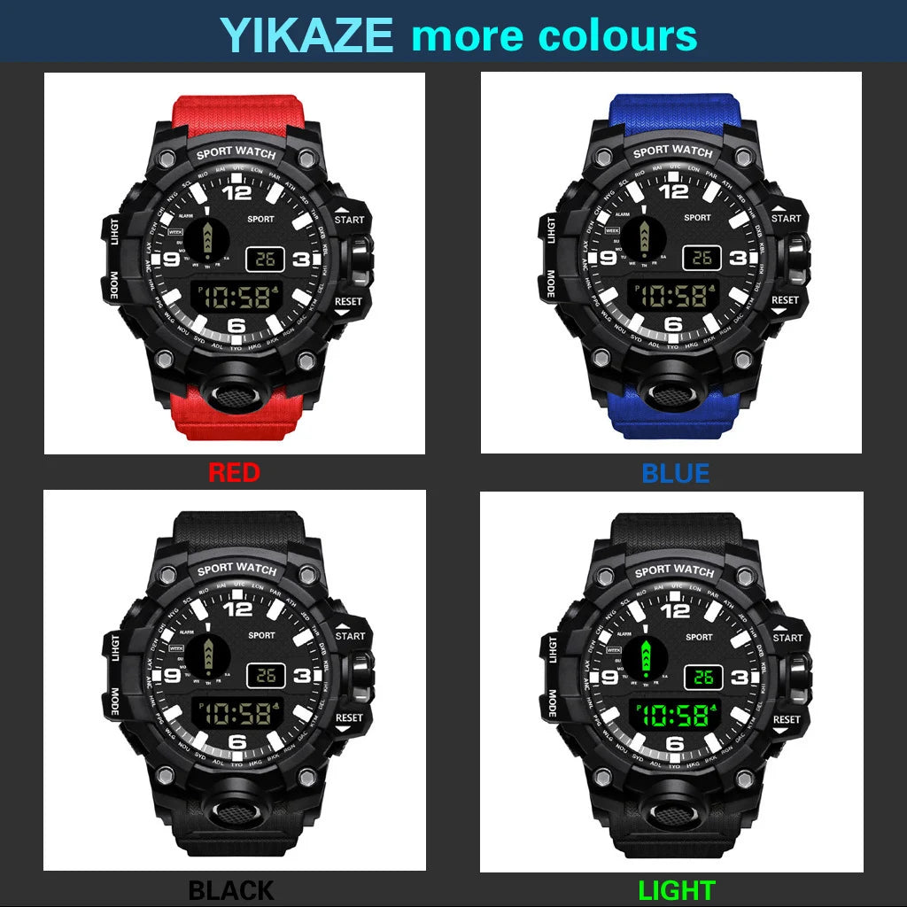 "Military Sports Watch - Waterproof, Luminous & Multifunctional"