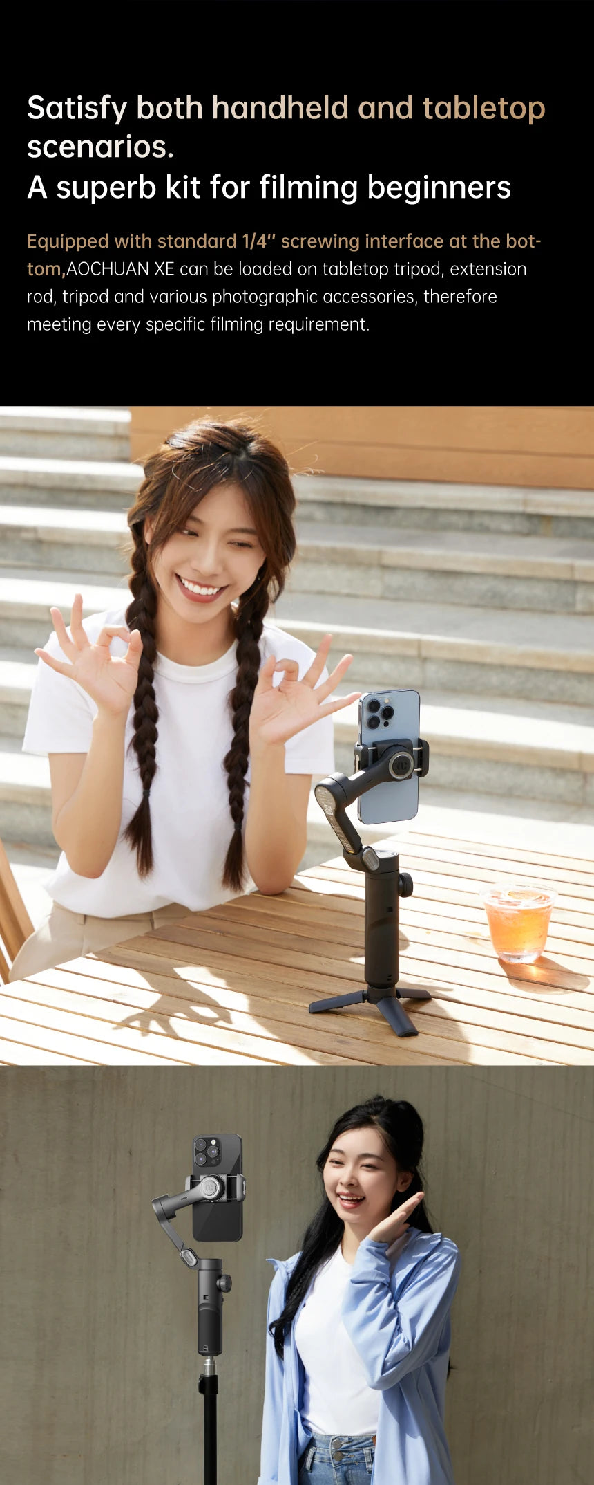 AOCHUAN Smart XE 3-Axis Smartphone Gimbal