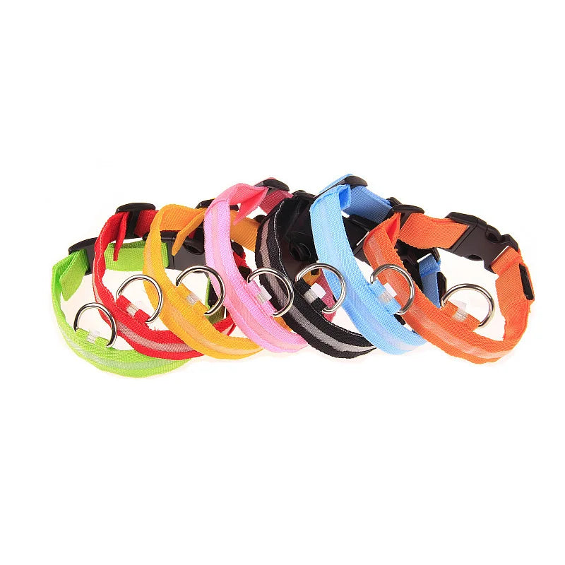 "LED Night Safety Dog Leash - Glow-in-the-Dark & Flashing Light Leash"
