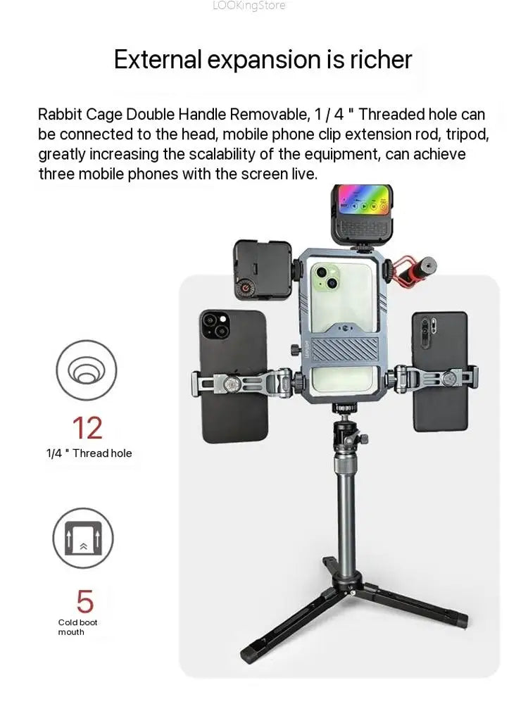 Smartphone Video Cage Kit with Handles