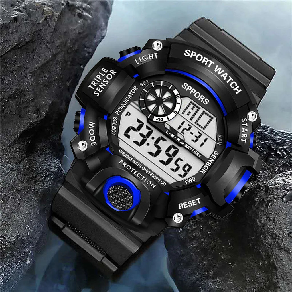 "Military Sports Watch - Waterproof, Luminous & Multifunctional"