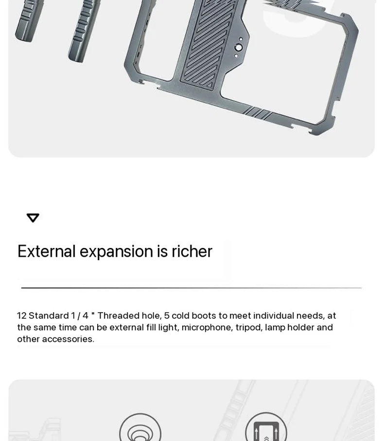 Smartphone Video Cage Kit with Handles