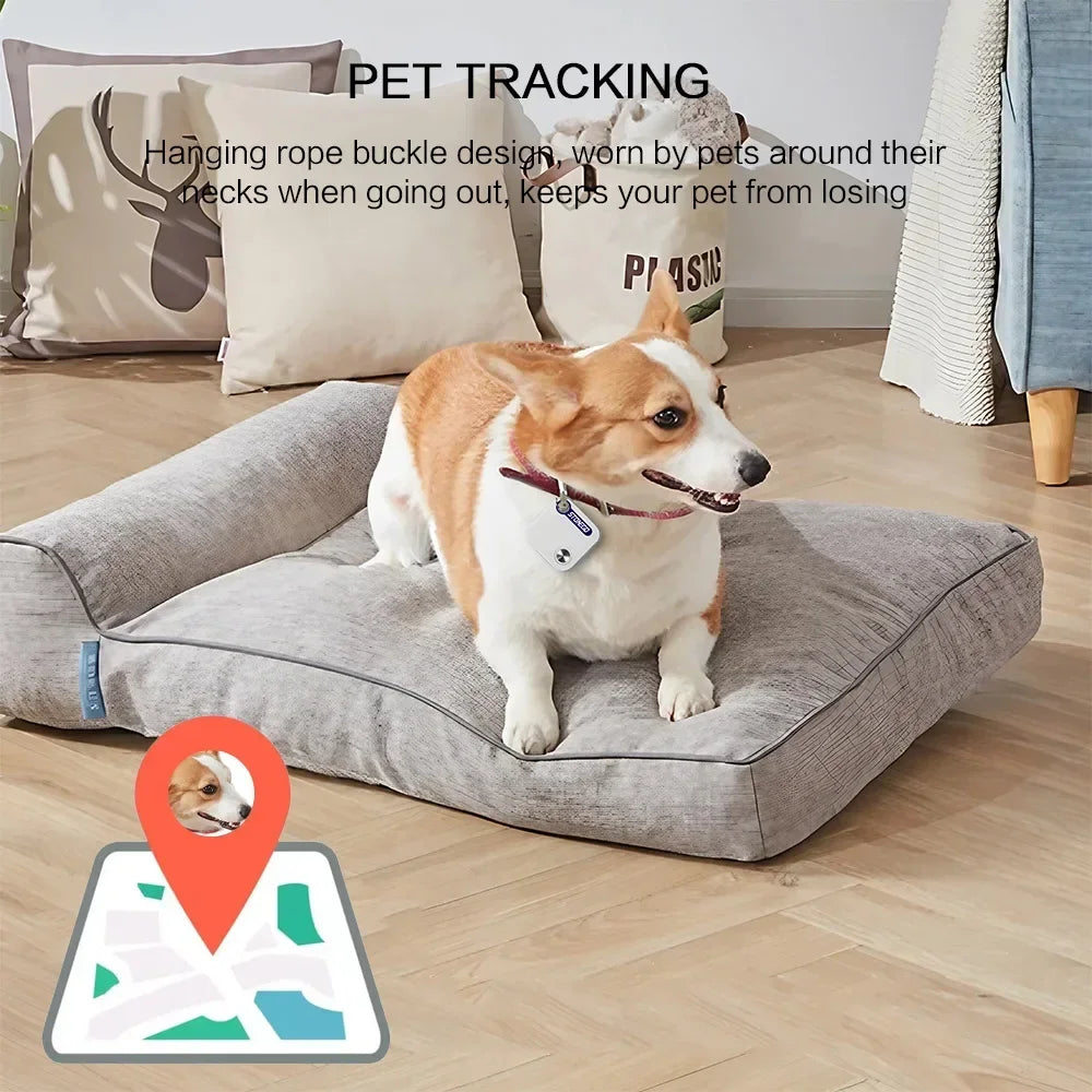 "Mini Bluetooth GPS Tracker - Waterproof Anti-Lost Tag for Pets, Keys & Bags"