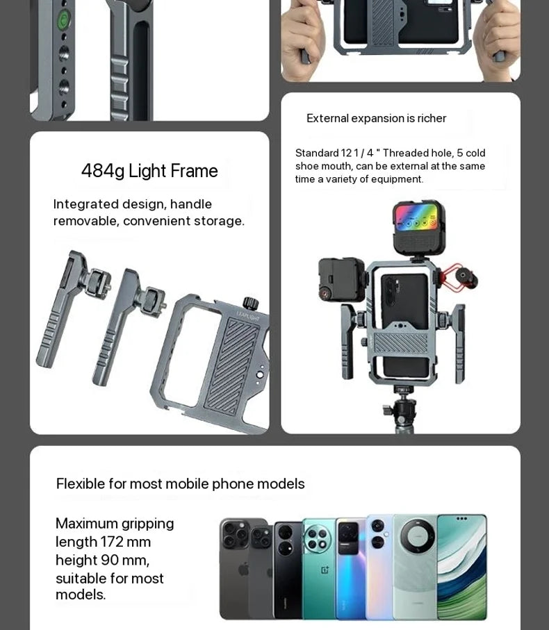 Smartphone Video Cage Kit with Handles